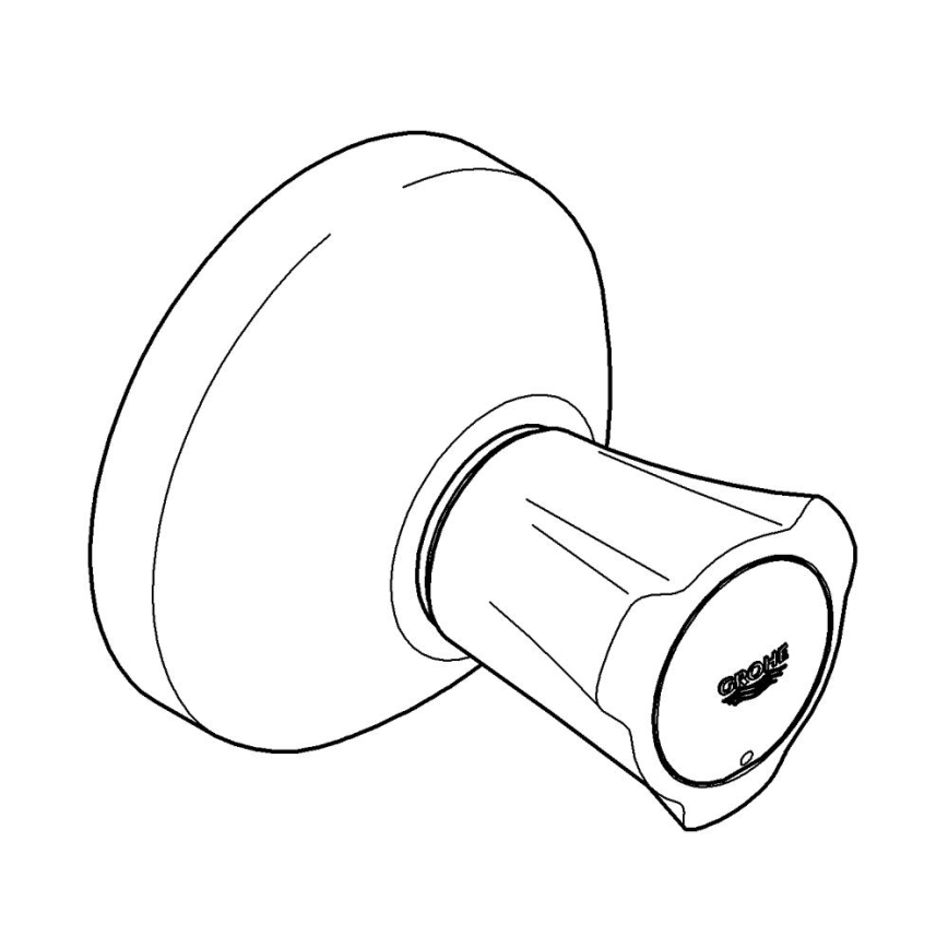 GROHE 19808001 - COSTA L iebūvējamā vārsta virsējā daļa, spīdīgs hroms