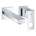 GROHE 19895000 - Divu caurumu izlietnes jaucējkrāns EUROCUBE, 171 mm, spīdīga hroma apdare