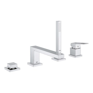 GROHE 19897001 - Četru atveru vannas jaucējkrāns EUROCUBE spīdīgs hroms