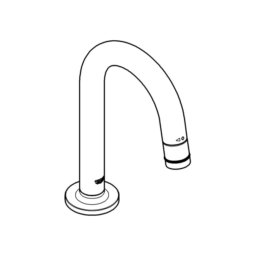 GROHE 20201000 - UNIVERSAL uz virsmas montējams vārsts 113 mm spīdīgs hroms