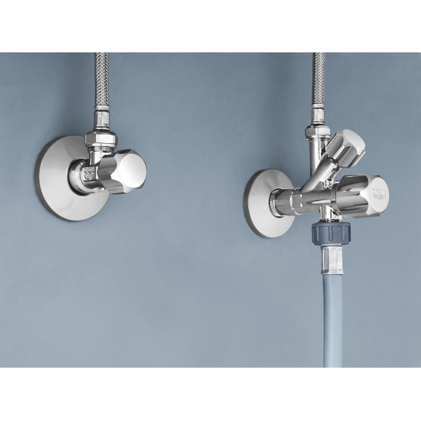 GROHE 22035000 - Kombinētais leņķa vārsts UNIVERSAL DN 15 spīdīgs hroms