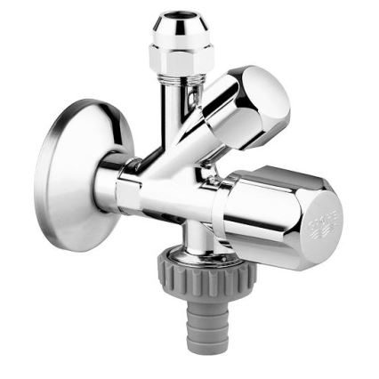 GROHE 22036000 - Kombinētais stūra vārsts ORIGINAL WAS® DN 15 spīdīgi hromēts