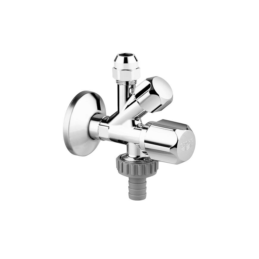 GROHE 22036000 - Kombinētais stūra vārsts ORIGINAL WAS® DN 15 spīdīgi hromēts