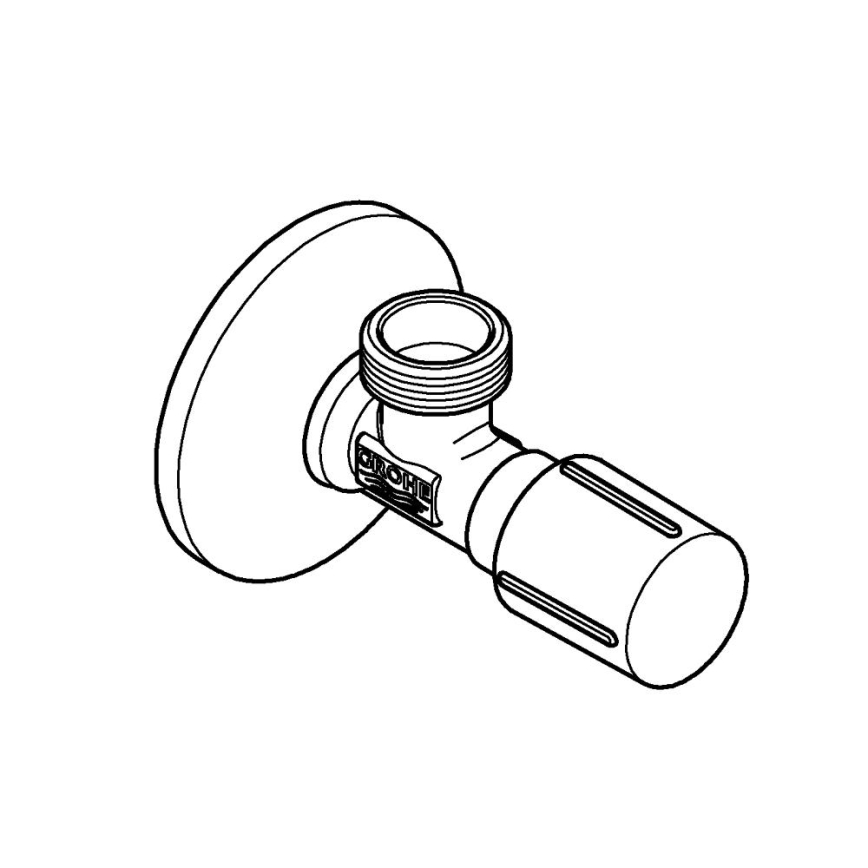 GROHE 22043000 - Leņķa vārsts UNIVERSAL DN 15 spīdīgs hroms