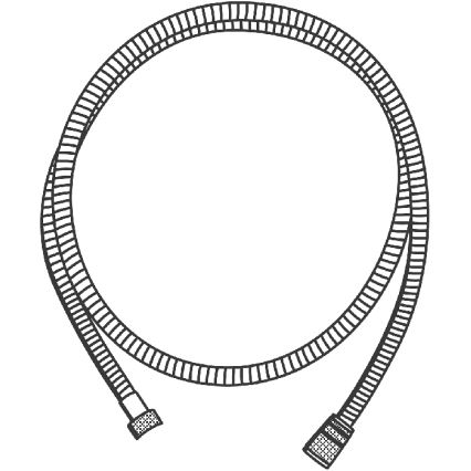 GROHE 22100000 - Dušas šļūtene VITALIOFLEX METAL LONG-LIFE 1750 mm hromēta