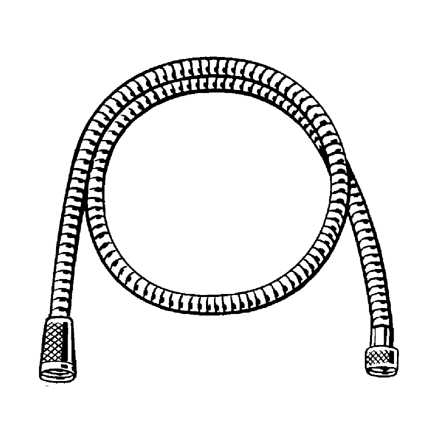 GROHE 22108000 - Dušas šļūtene VITALIOFLEX METAL LONG-LIFE 1500 mm, hromēta