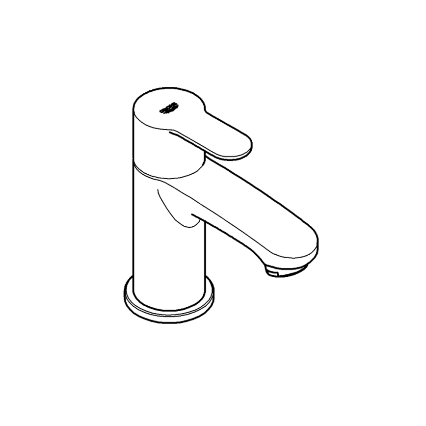 GROHE 23039002 - Stāvošais jaucējkrāns EUROSTYLE COSMOPOLITAN izmērs XS hroms