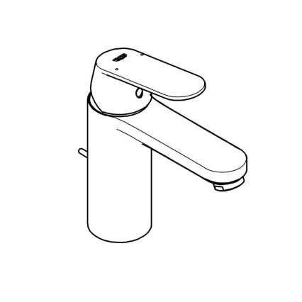 GROHE 23325000 - Izlietnes jaucējkrāns EUROSMART COSMOPOLITAN, izmērs M, hromēts