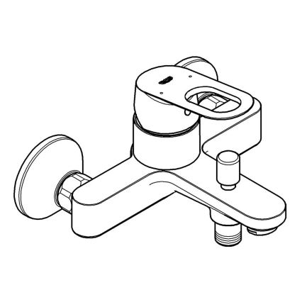 GROHE 23341000 - Vannas jaucējkrāns BAULOOP DN 15, spīdīgs hroms