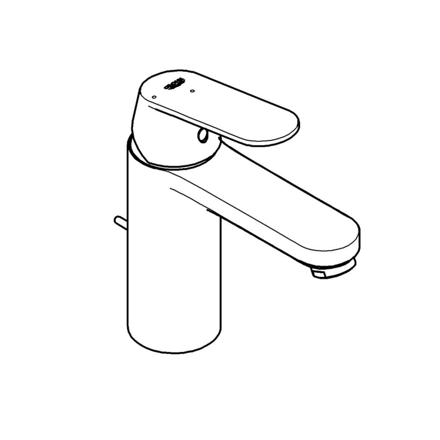 GROHE 2339600E -Izlietnes jaucējkrāns EUROSMART COSMOPOLITAN DN 15 izmērs M hroms