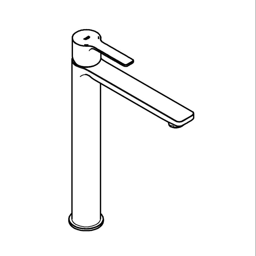 GROHE 23405DC1 - Izlietnes jaucējkrāns LINEARE DN 15 no nerūsējošā tērauda