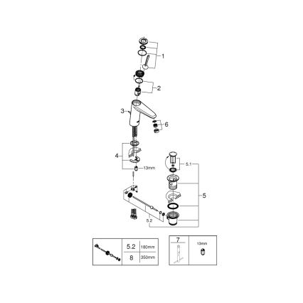 GROHE 23427000 - Izlietnes jaucējkrāns EURODISC JOY DN 15, izmērs M, spīdīgs hroms