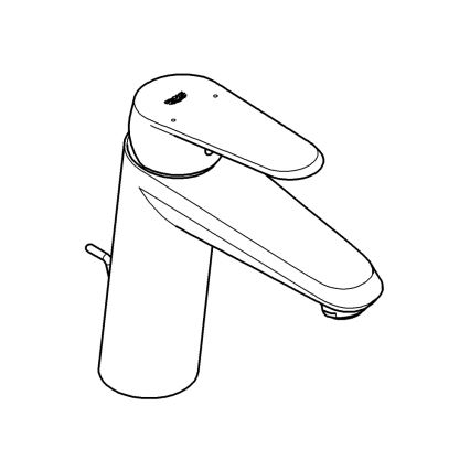 GROHE 23448002 - EURODISC COSMOPOLITAN izlietnes jaucējkrāns, izmērs M, hromēts