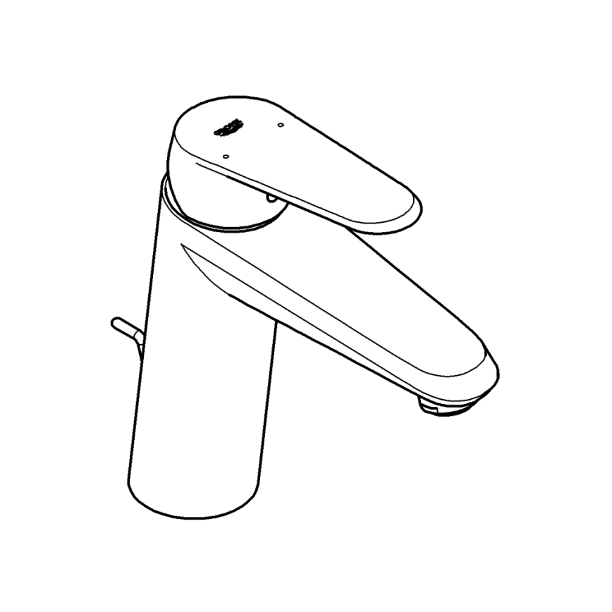 GROHE 23448002 - EURODISC COSMOPOLITAN izlietnes jaucējkrāns, izmērs M, hromēts