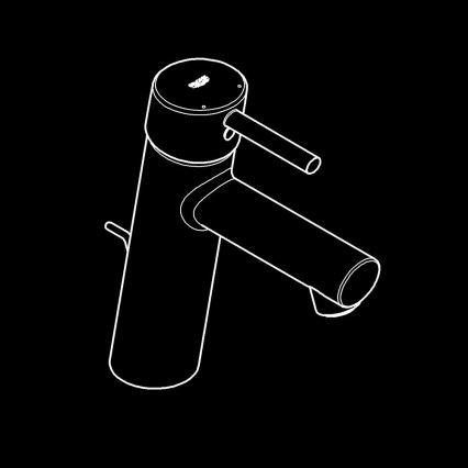 GROHE 23450001 - Izlietnes jaucējkrāns CONCETTO M, spīdīgs hroms