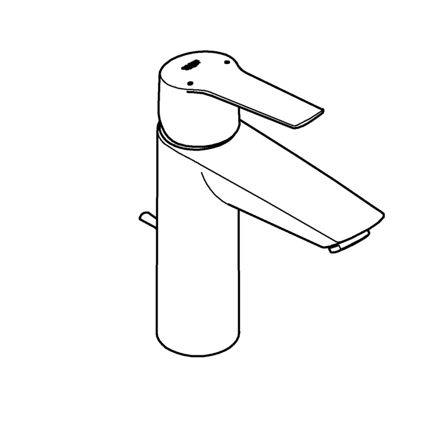 GROHE 234552432 - Izlietnes jaucējkrāns START 192 mm melns