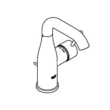 GROHE 23462GN1 - Izlietnes jaucēkrāns ESSENCE DN 15, M izmērs, zelta krāsa