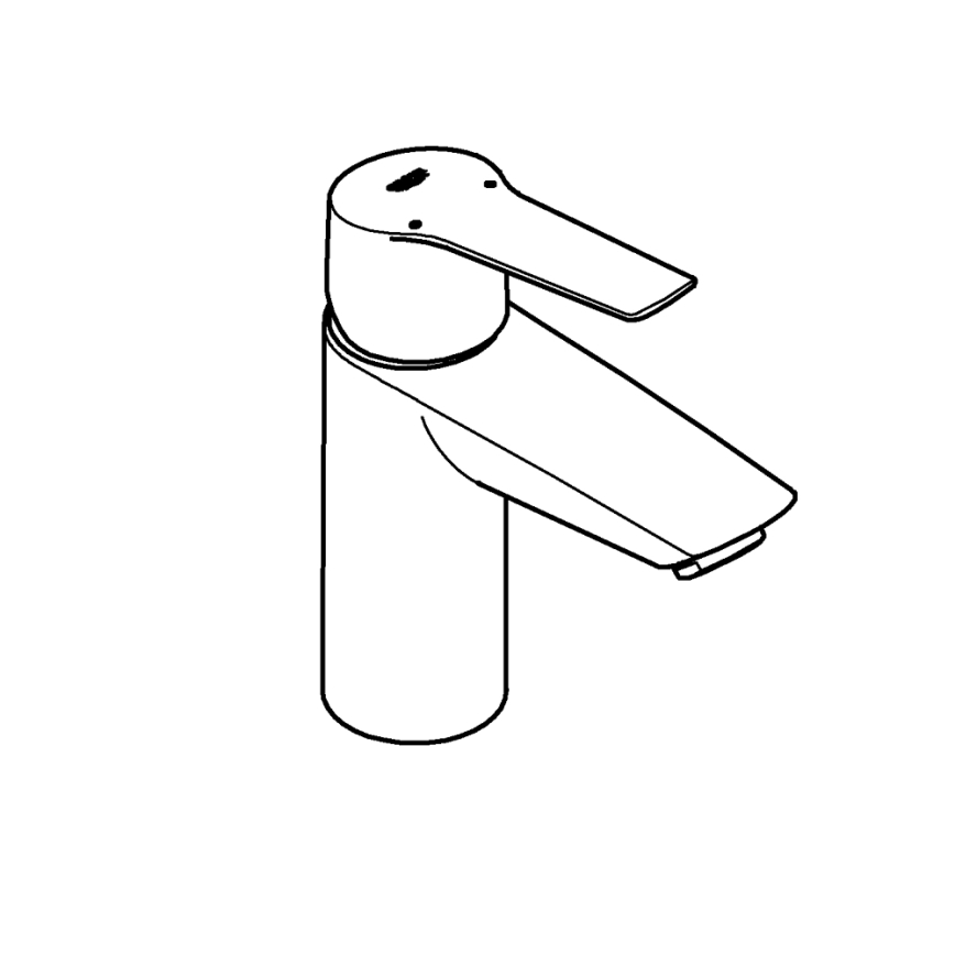 GROHE 235502432 - Izlietnes jaucējkrāns START izmērs S melns