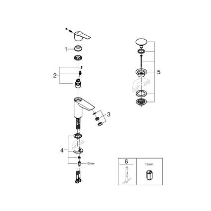 GROHE 23551002 - Izlietnes jaucējkrāns START, izmērs S, spīdīgs hroms