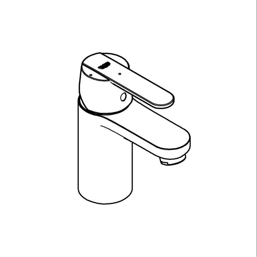 GROHE 23586000 - Izlietnes jaucējkrāns GET, izmērs S, spīdīgs hroms