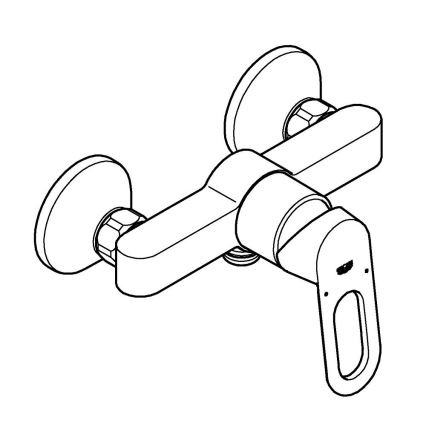 GROHE 23634000 - Dušas jaucējkrāns BAULOOP DN 15, glancēts hroms