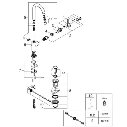 GROHE 23783000 - izlietnes jaucējkrāns START CLASSIC, 311 mm, spīdīgs hroms