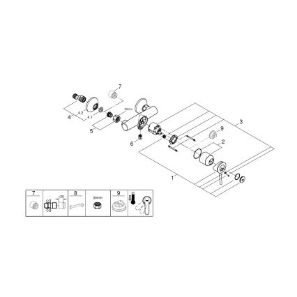 GROHE 23786000 - Dušas jaucējkrāns START CLASSIC 150 mm spīdīgs hroms