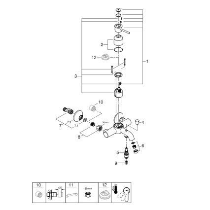 GROHE 23787000 - Vannas jaucējkrāns START CLASSIC DN 15 spīdīgs hroms