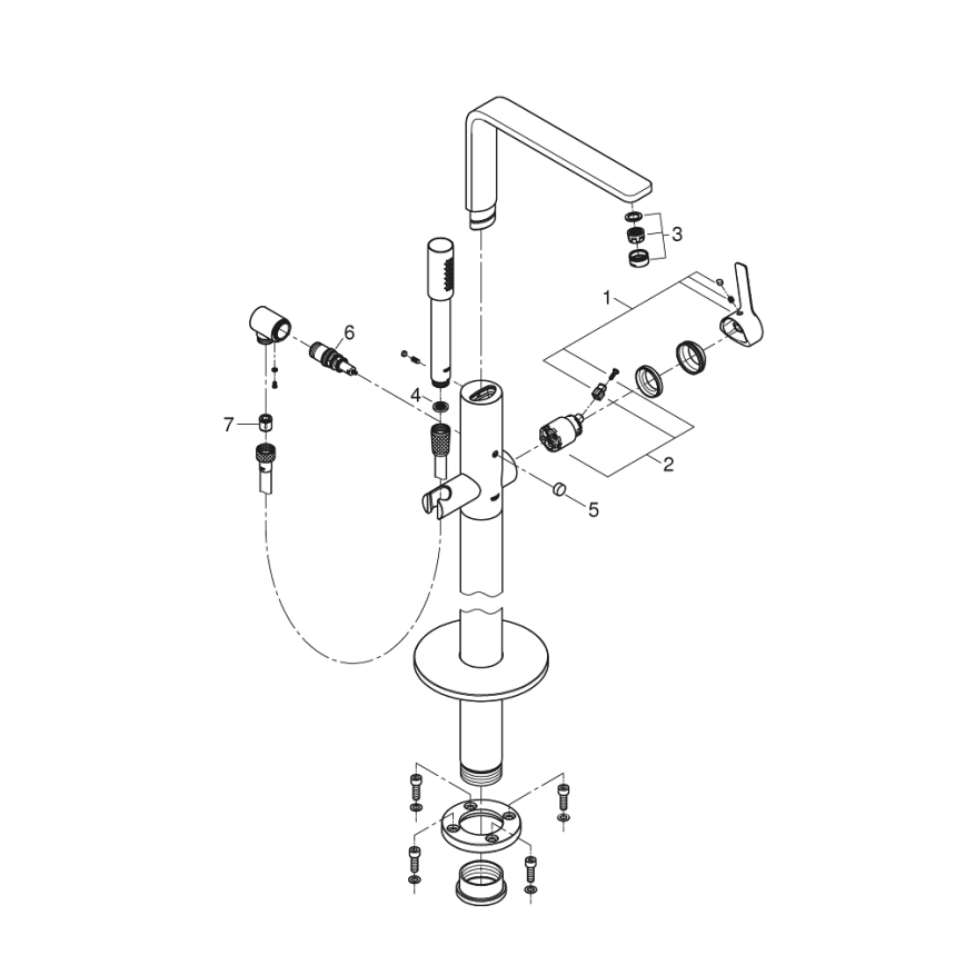 GROHE 23792001 - Vannas jaucējkrāns LINEARE 271 mm spīdīgs hroms