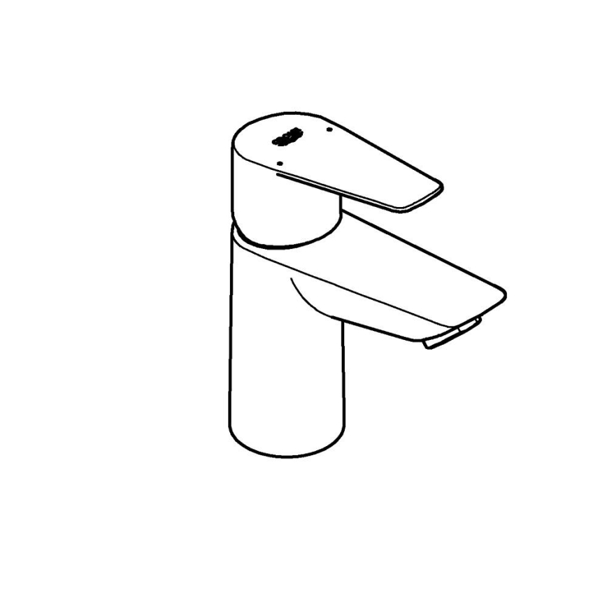 GROHE 23898001 - Izlietnes jaucējkrāns START EDGE spīdīgs hroms