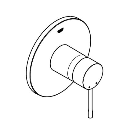 GROHE 24057GN1 - ESSENCE dušas jaucējkrāns ar birstētu zelta apdari