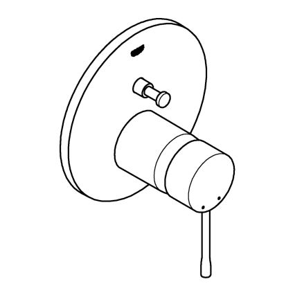 GROHE 24058A01 - Jaucējkrāns ESSENCE grafīts