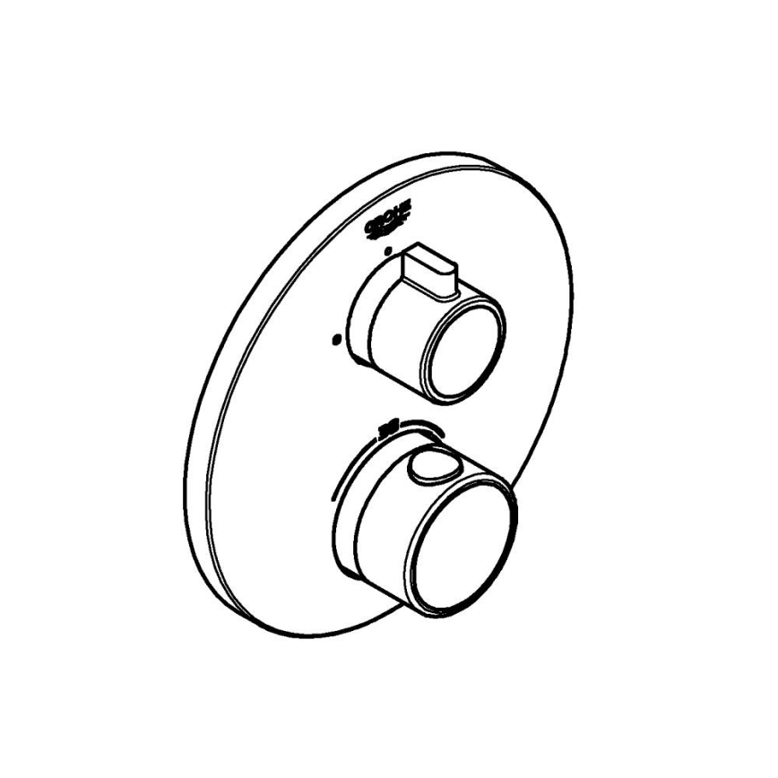 GROHE 24075000 - Termostatiskais jaucējkrāns GROHTHERM spīdīgs hroms