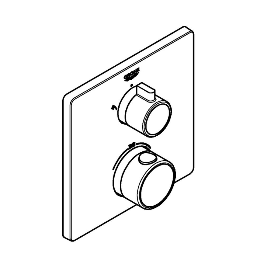 GROHE 24079000 - Termostatisks dušas jaucējkrāns GROHTHERM glancēts hroms