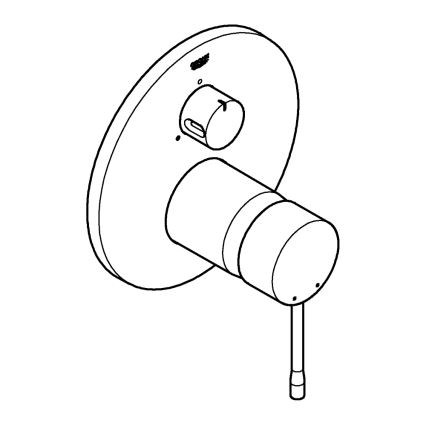GROHE 24092001 - jaucējkrāns ESSENCE spīdīgs hroms