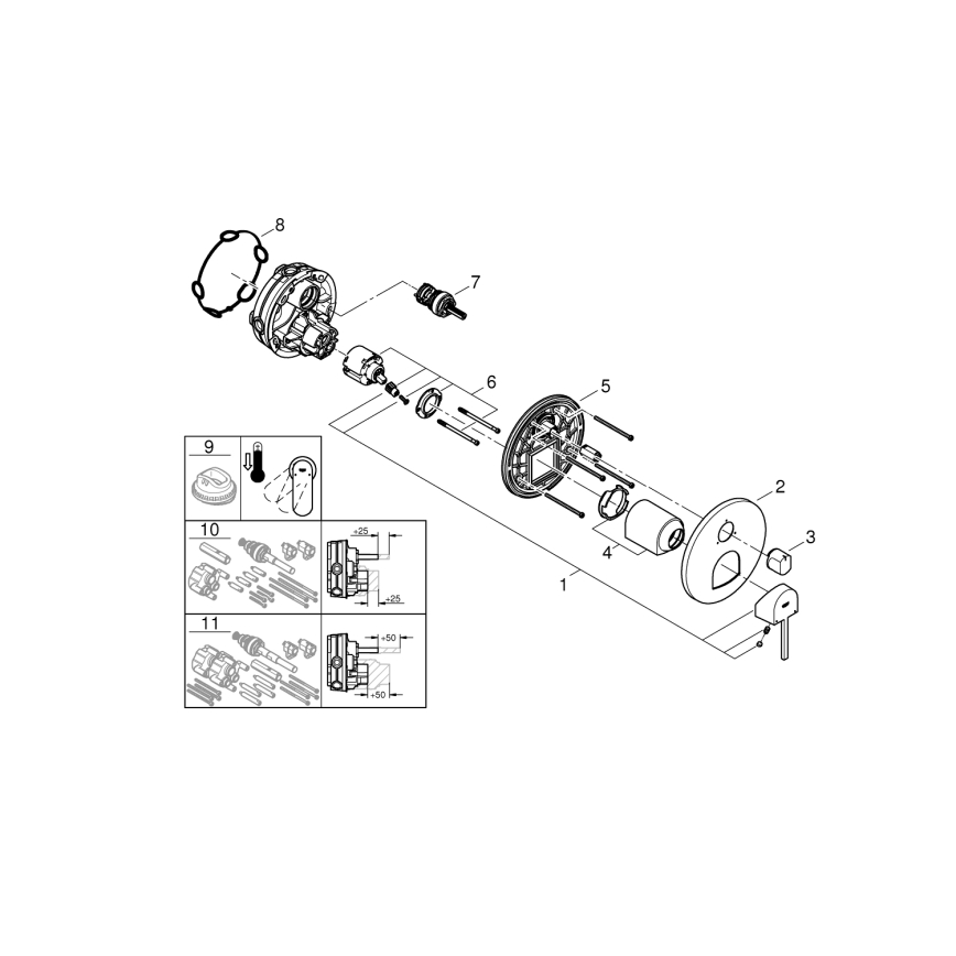 GROHE 24093003 - Jaucējkrāns PLUS, glancēts hroms