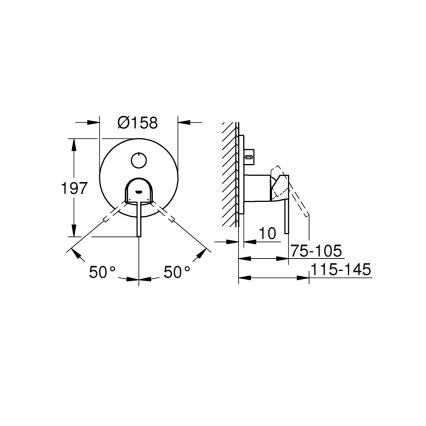 GROHE 24093003 - Jaucējkrāns PLUS, glancēts hroms
