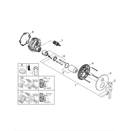 GROHE 24095001 - LINEARE jaucējkrāns spīdīgs hroms