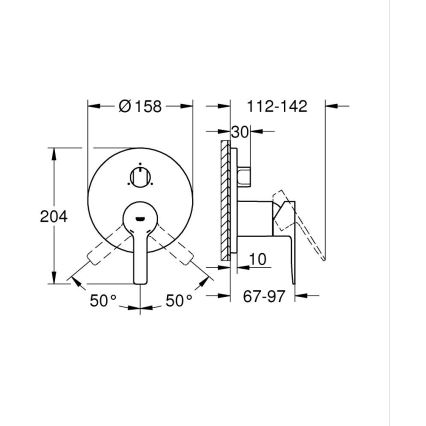 GROHE 24095001 - LINEARE jaucējkrāns spīdīgs hroms