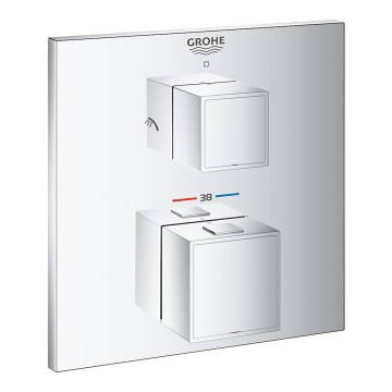 GROHE 24154000 - Termostatiskais jaucējkrāns GROHTHERM CUBE, spīdīgs hroms