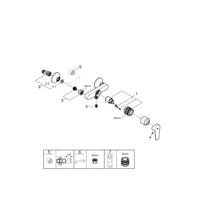 GROHE 24197001 - Dušas jaucējkrāns START EDGE DN 15 spīdīgs hroms