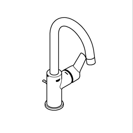 GROHE 242032432 - Izlietnes jaucējkrāns START 311 mm melns
