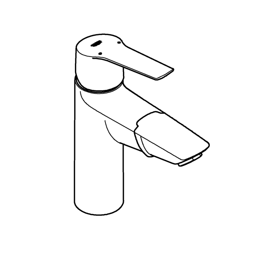 GROHE 24205003 - START izlietnes jaucējkrāns DN 15, izmērs M, spīdīgs hroms