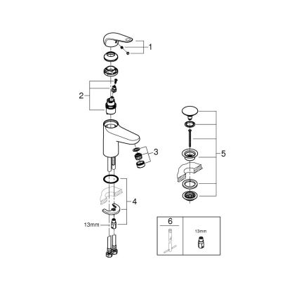 GROHE 24326001 - Izlietnes jaucējkrāns SWIFT DN 15, izmērs M, spīdīgs hroms