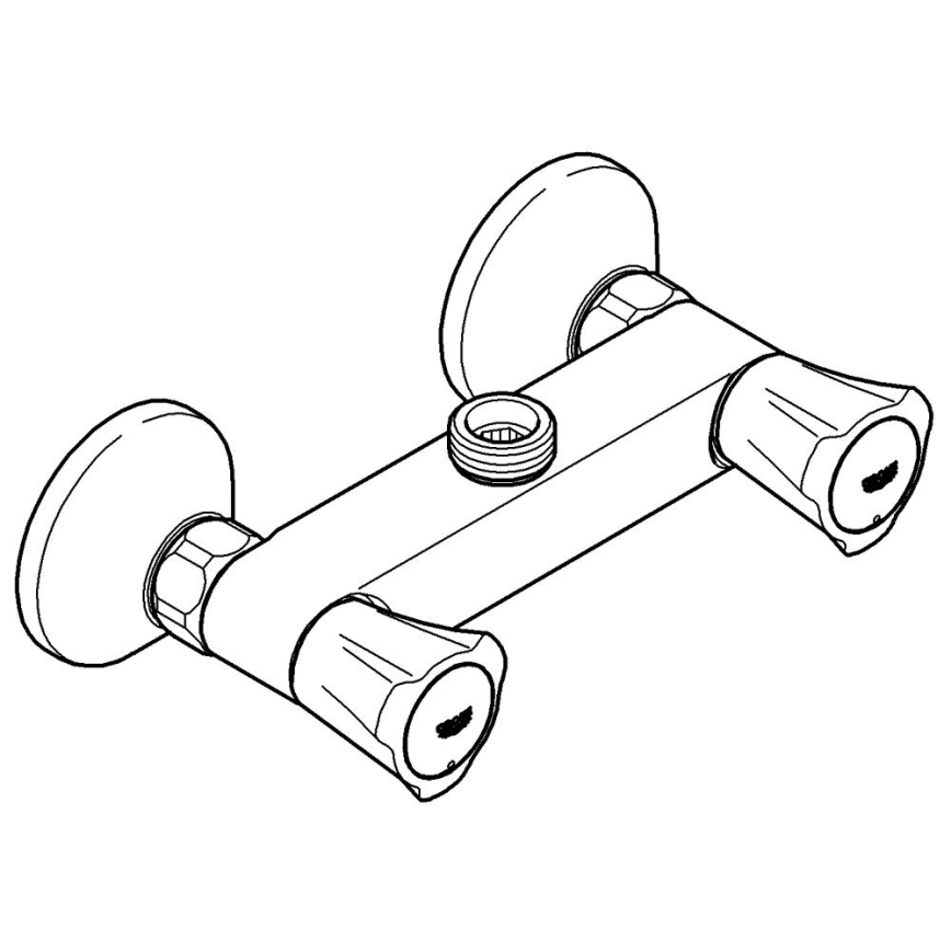 GROHE 26009001 - Dušas jaucējkrāns COSTA L DN 15 spīdīgs hroms