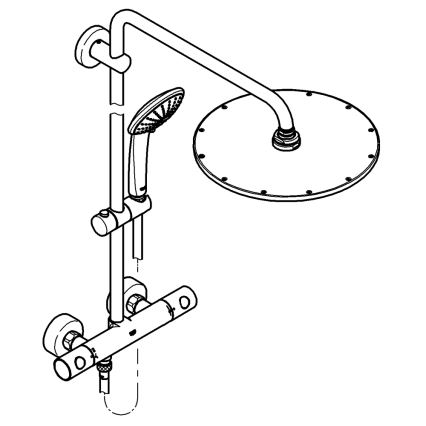 GROHE 26075DL0 - Dušas sistēma EUPHORIA SYSTEM 310 bronzas krāsā