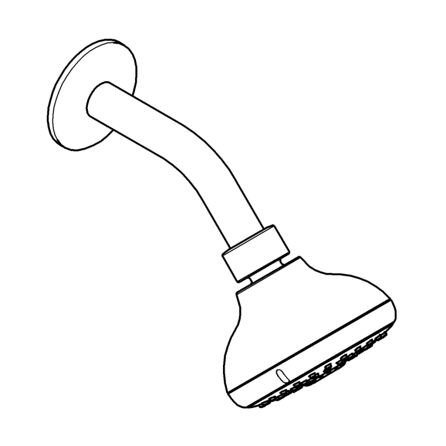 GROHE 26088001 - Dušas galva TEMPESTA 100, 100 mm, spīdīgs hroms