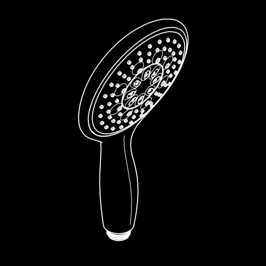 GROHE 26107000 - Rokas duša VITALIO RAIN 130 mm spīdīgs hroms