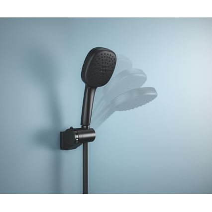 GROHE 261832431 - Sienas dušas turētājs VITALIO UNIVERSAL, melns