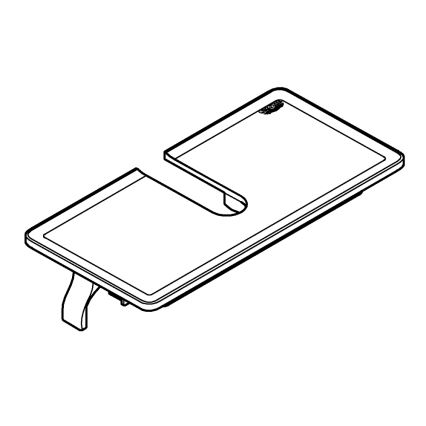 GROHE 26362LN1 - EUPHORIA plaukts, 150 mm, balts